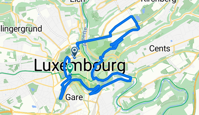 Avenue de la Porte-Neuve 28, Luxembourg to Boulevard Royal 32, Luxembourg