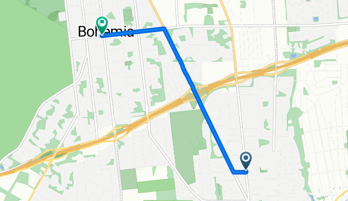 140 Johnson Ave, Sayville to 838–846 Church St, Bohemia