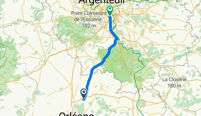 De D97, Villereau à 87 Avenue de Fontainebleau, Le Kremlin-Bicêtre