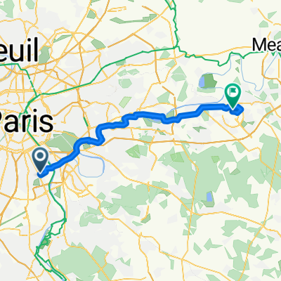 44 Rue Antoine-Marie Colin, Vitry-sur-Seine to Boulevard du Parc, Coupvray