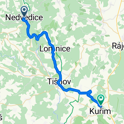 Z Nedvědice do Kuřimi