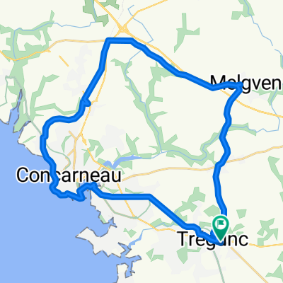 TREGUNC CONCARNEAU EN BOUCLE 27 KMS