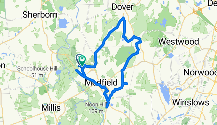 Ice House Road 2, Medfield to Ice House Road 36, Medfield