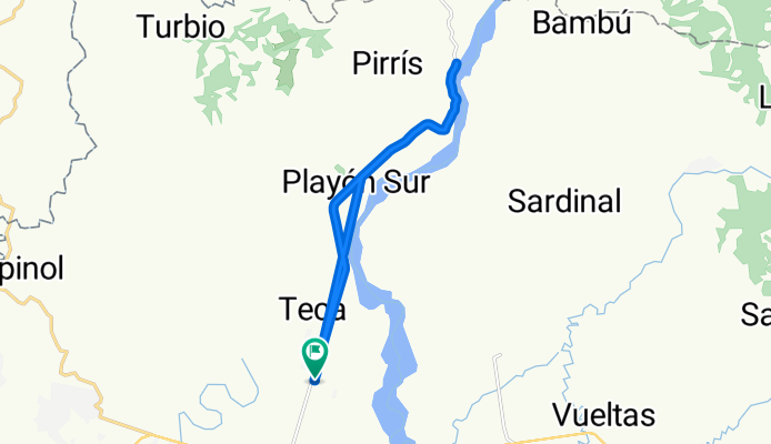 De Provincia de Puntarenas a Provincia de Puntarenas