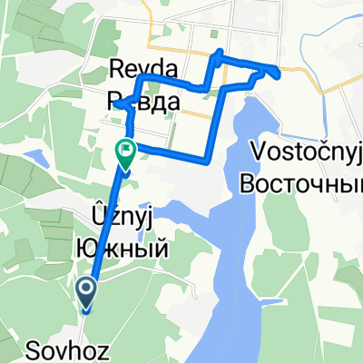 От Восточная улица 35, Ревда до улица Интернационалистов 42 корпус 6, Ревда