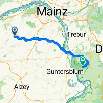 Käferstraße 13, Bubenheim nach Unnamed Road, Stockstadt am Rhein
