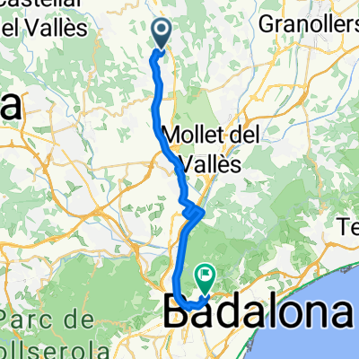 De Carrer de Sant Pere 27, Palau-solità i Plegamans a Carrer dels Almogàvers 13, Santa Coloma de Gramenet