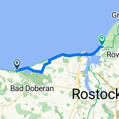 Seedeichstraße 14, Bad Doberan nach Warnemünder Straße 1E, Rostock
