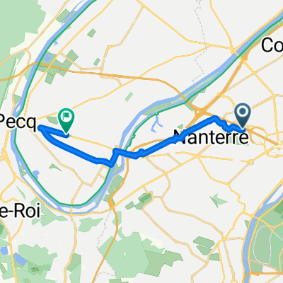 De Esplanade Charles de Gaulle 5, Nanterre à Boulevard Carnot 55, Le Vésinet