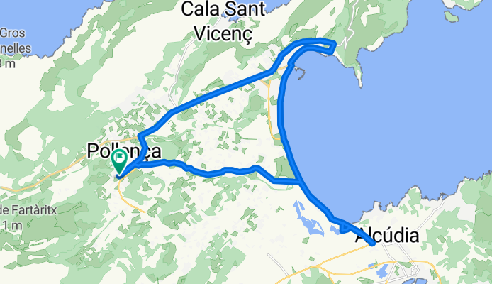 De Carrer de Cecili Metel 133, Pollença a Carrer de Cecili Metel 133, Pollença