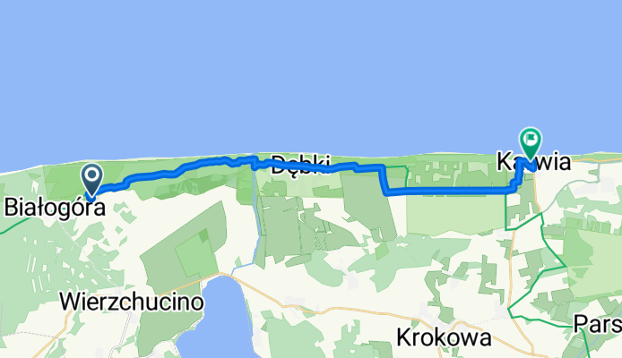 Route nach Wojska Polskiego 27, Karwia