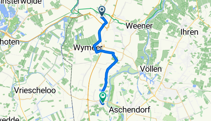 Gräfin-Theda-Straße 6, Bunde nach Kleine Stiege 3, Rhede (Ems)