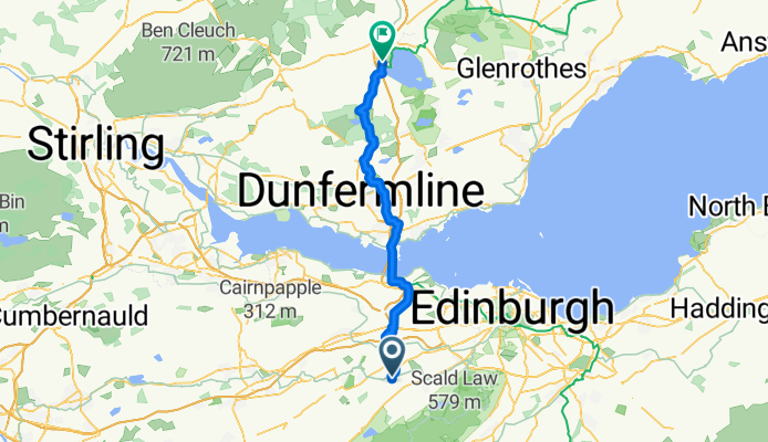 Long Dalmahoy Road, Kirknewton to 40–42 High St, Kinross
