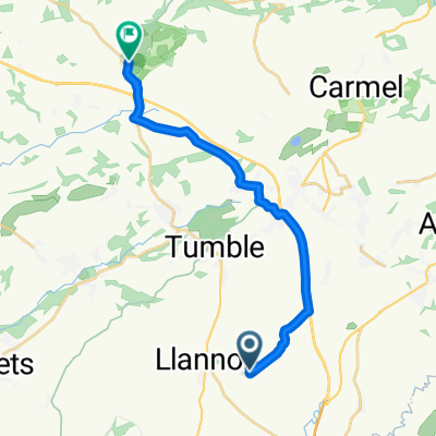 Route to B4310, Llanarthney, Carmarthen