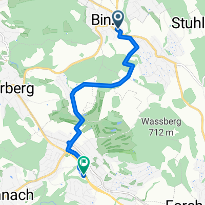 Zürichstrasse 207, Binz nach Forchstrasse, Zumikon