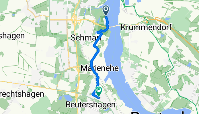 Schmarl Dorf 15G, Rostock nach Eikbomweg 19, Rostock
