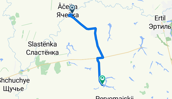 От Unnamed Road, Ячейка до Unnamed Road