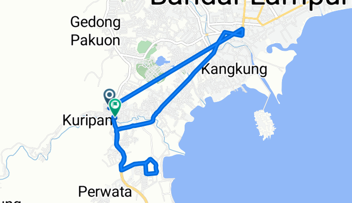 Jalan Zulkarmaen Subing, Teluk Betung Barat to Jalan Zulkarmaen Subing, Teluk Betung Barat