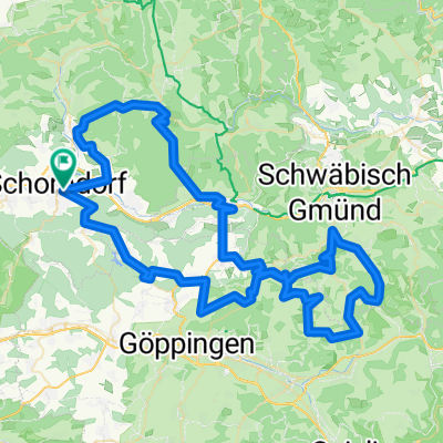 Schorndorf, Hohenstaufen, Rechberghausen, Waldstetten, Reichebach u.R., Maitis, Lorch, Walkersbach, Schorndorf