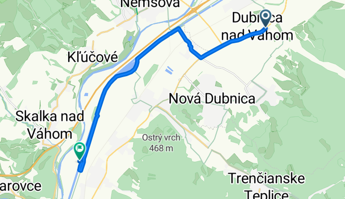 Dubnica-Priles-Tr.Tepla(jazera)-Opatova(most)