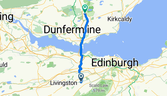 Long Dalmahoy Road, Kirknewton to No 1 Goth, 8 Main St, Kelty