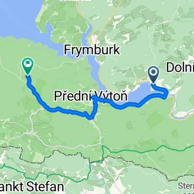 Route from 163, Lipno nad Vltavou