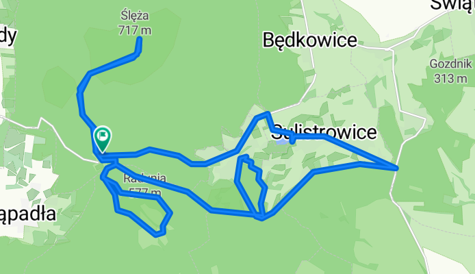 Przełęcz Tąpadła, Sobótka do Przełęcz Tąpadła, Sobótka