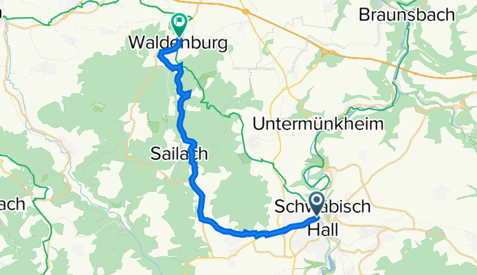 Schwäbisch Hall - Waldenburg - V1