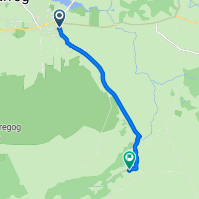 Route from 1 Bentinck Terrace, Feidr Bentick, Newport