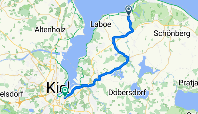 Strandstraße, Stein nach Kaiserstraße 27, Kiel