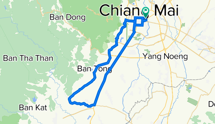 Chiang Mai, Sanpatong loop via Canal Road