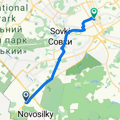 От Академика Глушкова проспект, Киев до Казимира Малевича улица, 86Д, Киев