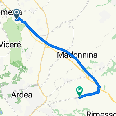 Percorso per Via Apriliana 65, Aprilia