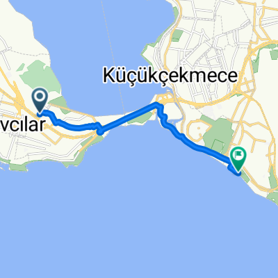 Şair Nedim Sokak 14 to Florya Sahil Parkı