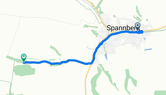 Route von Hauptstraße 109–125, Spannberg