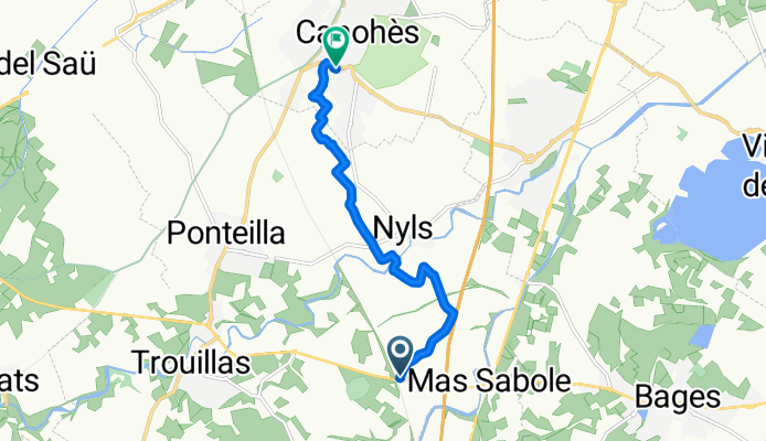 Itinéraire vers Rue du Macabeu 14, Canohès