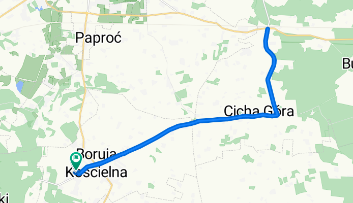 Boruja Kościelna 88A, Nowy Tomyśl do Boruja Kościelna 88E, Nowy Tomyśl