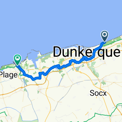 Chemin de la Batterie, Leffrinckoucke to Avenue de la Mer 14, Gravelines