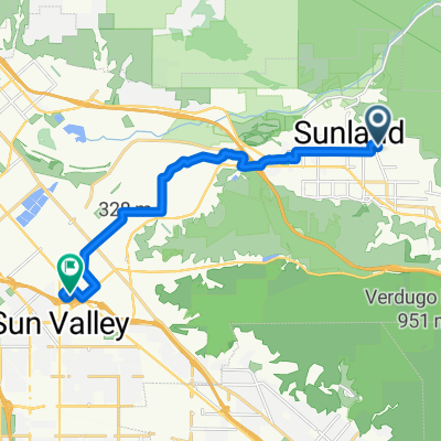 10753 Mountair Ave, Los Angeles to 8600 Tamarack Ave, Los Angeles