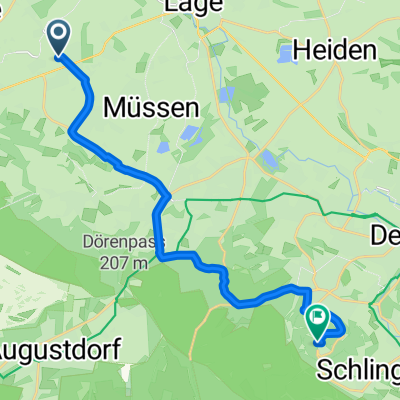 Route von Pölkestraße 9, Lage