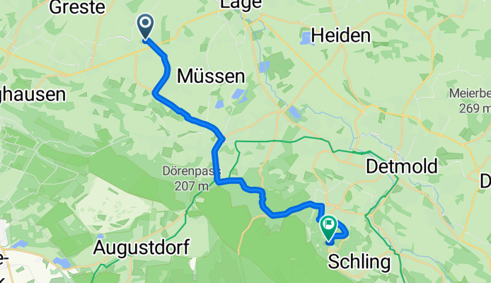 Route von Pölkestraße 9, Lage