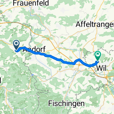 Route von Vordergasse, Elgg