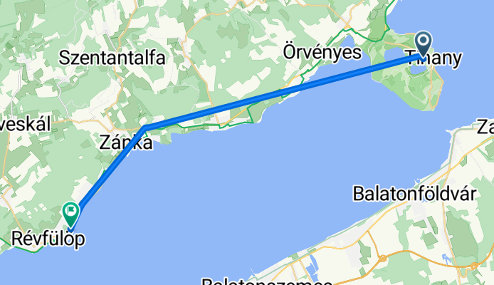 major utca 26, Tihany to Csuki utca 2/A, Balatonszepezd