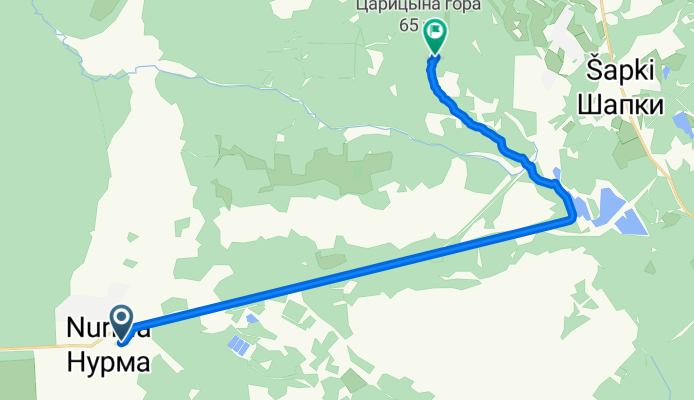 От улица Нурма 26, Нурма (тосненский Район) до Unnamed Road