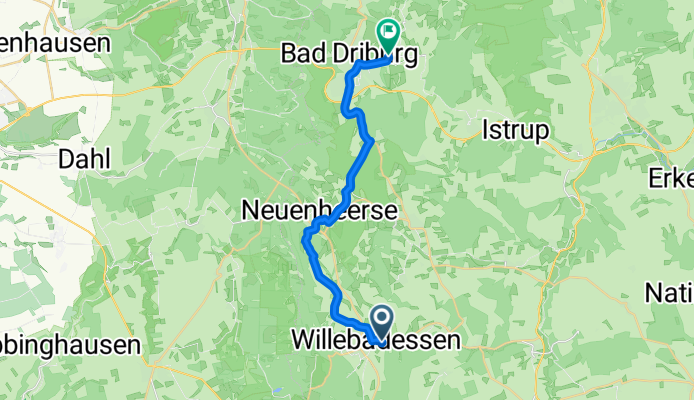 Klosterstraße 8A, Willebadessen nach Hinter dem Rosenberge 13, Bad Driburg
