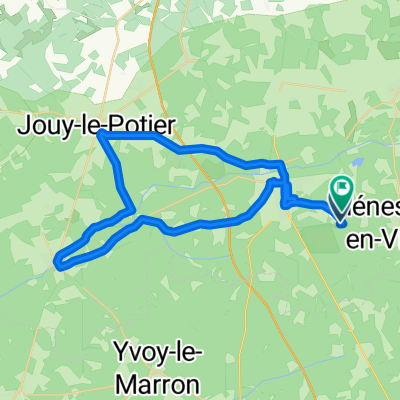 De Unnamed Road, La Ferté-Saint-Aubin à Route de Menestreau, La Ferté-Saint-Aubin