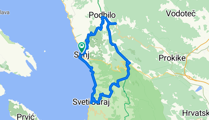 Senj-Krivi Put-Majorija-Sv. Juraj-Senj