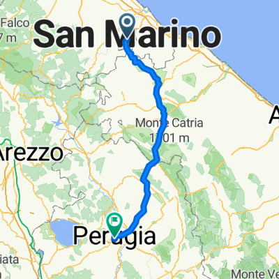 Percorso per Corso Vannucci 17, Perugia