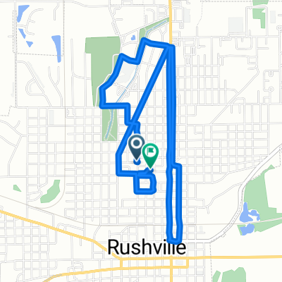 300–348 W Eighth St, Rushville to 705 N Morgan St, Rushville
