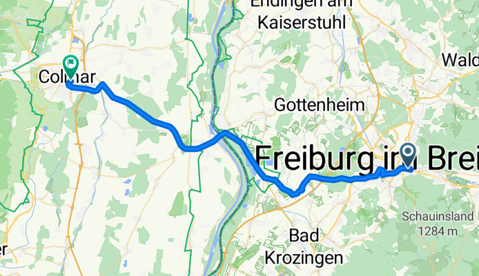 Freiburg - Breisach - Colmar